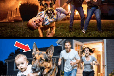 In a Heart-Stopping Nighttime Drama at 3AM, a Loyal German Shepherd Leaps Into Action, Heroically Rescuing Helpless Baby From Certain Danger—Stunned Parents Witness Miraculous Scene as Their Devoted Dog Becomes an Unlikely Savior and Unites the Family Like Never Before!