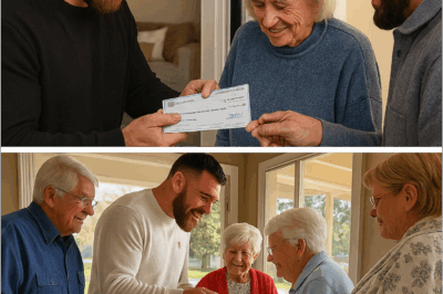 After fostering 27 children over four decades, an elderly couple lost their home in a storm—until Travis Kelce and Taylor Swift stepped in with $200,000 and a surprise photo album that brought them to tears.