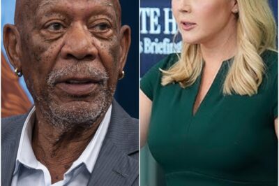 Karoline Leavitt Humiliated Live as Morgan Freeman’s Uncompromising Critique of Inequality Leaves Her Speechless – Electrifying TV Clash Captivates Nation, Sparks Emotional Reactions from Both Sides – Political and Celebrity Circles in Turmoil as Freeman’s Words Resonate Far Beyond the Studio, Redefining the National Dialogue on Race!