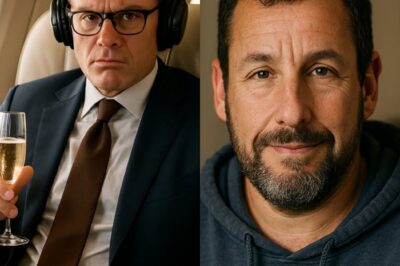 Millionaire Tech Tycoon Publicly Shames “Homeless-Looking” Passenger in First Class, Not Realizing It’s Adam Sandler, Faces Viral Backlash, Loses Respect of Peers, Watches Career Implode on Social Media, Cries in Luxury Hotel Suite, Confronts Ugly Truth About Himself, Then Finds Unlikely Redemption in Humiliating Apology, Celebrity Forgiveness, and a Stunning Pledge to Transform Lives of Underprivileged Teens with Generous Scholarships and Hands-On Mentorship That Turns His Entire Life, Reputation, and Self-Image Upside Down Forever