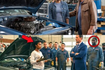 BREAKING: Arrogant Rival Mechanic Tries to HUMILIATE Black Shop Owner’s Teenage Daughter by Challenging Her to Fix an “Impossible” Engine That Defeated 3 Master Mechanics — But What Happens Next STUNS the Entire Town as the Young Girl EXPOSES His Ignorance, Unearths a Secret Family Technique Passed Down for Generations, and Forces Her Father’s Bitter Old Boss to Eat His Words in Front of Everyone, While Customers Line Up to See the “Miracle Mechanic” Who Beat the Boys at Their Own Game and Proved Skill Has No Age or Gender Limit