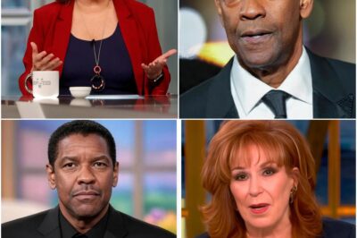 Denzel Washington didn’t just walk off The View — he left after a fiery, off-script clash with Joy Behar that stunned the live audience, cut to commercial without warning, and raised serious questions about what really happened behind the scenes of daytime TV’s most explosive moment.